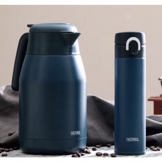 膳魔師不鏽鋼按壓式保溫壺1500ml 輕量彈蓋保溫瓶400ml套組(THS-1501 JNI-401), 1個