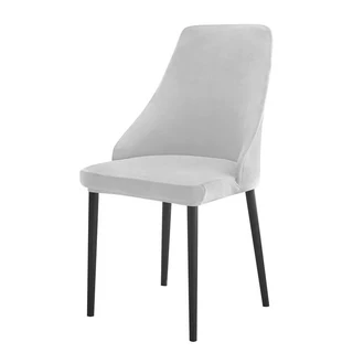 1/4개 벨벳 곡선형 소형 암체어 커버 스트레치 다이닝 탈부착 가능 방오 시트 가정 사무실, 01 1pc, 01 A4 chair cover