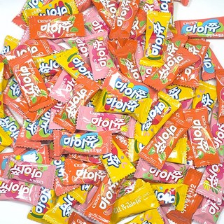 마이쮸 4가지맛 혼합 95입 세트 ( 마이쭈 써니피치 + 캔털루프멜로 + 핑크리치 + 애플망고 ) 4가지맛 개별포장 젤리 대용량 세트, 95개, 4g