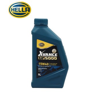 HELLA 海拉 合成機油 15W40 SL 1公升裝，有效清潔引擎、減少油泥積累，保持引擎運轉順暢, 1個