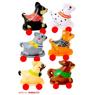 散步系列氣球 黃色小鴨 狗狗 獨角獸 恐龍 甲蟲 花 海洋 車, 1個, 狗狗2 系列(隨機1入)