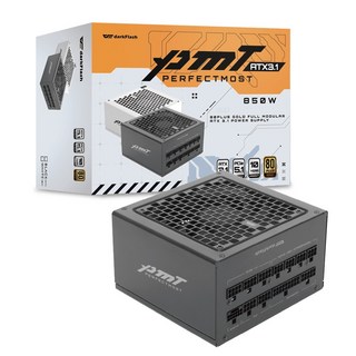 darkFlash 大飛 PMT 850W 主日系電容 ATX3.1 電源供應器 黑色 白色, 黑, 黑