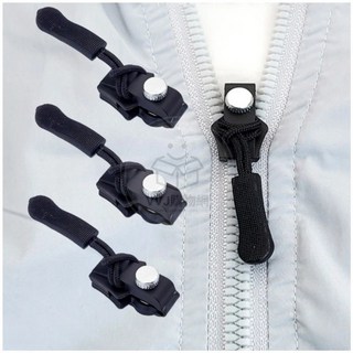 【超值3入組】拉鏈頭/可拆卸拉鏈頭/包包拉鏈頭/拉鍊修復器，多尺寸金屬拉鍊頭替換組，輕鬆修復各式拉鍊, 1個, 超值3入組(小+中+大)/黑, 黑