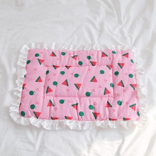 강아지 고양이 사계절 방수 방석 패드, 수박 핑크, 1개