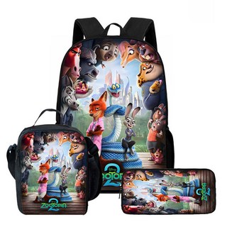 Zootopia 2 瘋狂動物城學生書包 - 簡約舒適雙肩背包, 3PCZA2010