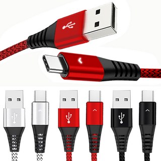 베리어 LED C타입 고속충전 케이블 혼합색, 1.8m, 혼합색상, 3개