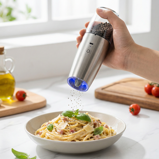 ROYAI ONE 충전식 전동 후추그라인더 소금 후추 그라인더, 1개, 150ml