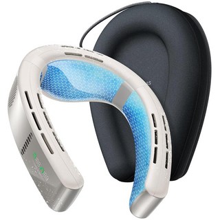 TORRAS COOLiFY Cyber 2026 플래그십 AI 넥 에어컨 궁극의 몰입형 냉각 휴대용 넥 팬【최고의 시원하고 최대 냉각 영역】 차가운 공기를 6000mah 날리는, 아이보리