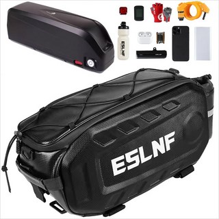 [RCM] 하드쉘 전기자전거 방수 짐받이 가방 배터리가방 - 내부길이 40cm, 블랙, 1개