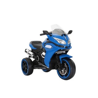 淘氣寶貝 1016兒童電動摩托車，三輪重型機車，兒童電動機車，全新現貨, 1個, 藍色, 藍色
