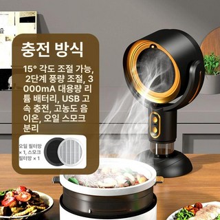 휴대용 미니 음삭냄새 담배냄새 담배연기 흡입기 실내흡연 음이온 환기 사각형 담배 원룸 의류 무선, 1개, Y8 흡연기_골드 충전형