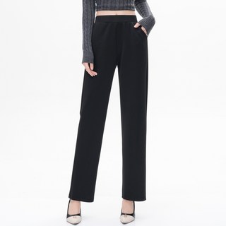 여성 스판 좋은 밴딩 일자핏 와이드 숏/롱 빅사이즈 슬랙스 팬츠