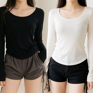 여성 린넨 슬림핏 이너