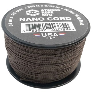 ATWOOD ROPE MFG 傘繩 0.75mm, 深咖啡, 1個