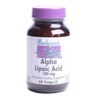 Bluebonnet Alpha硫辛酸植物膠囊, 60顆, 1罐