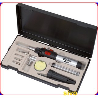 德國 KS TOOLS 960.1160 瓦斯自熱烙鐵 氣體烙鐵焊接套裝 10支組 附工具盒 1300 /2450 F, 1個