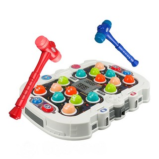 對戰打地鼠遊戲機(雙人/單人/踩地雷模式)(可調速/計分/投幣模式), 1個