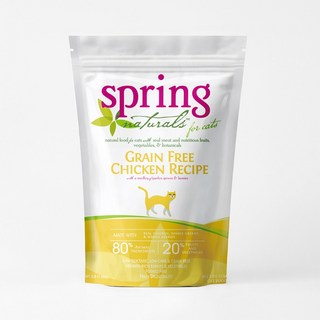 Spring Naturals 曙光 無穀滋養雞肉 全齡貓 1.36kg 天然寵物食譜, 1個