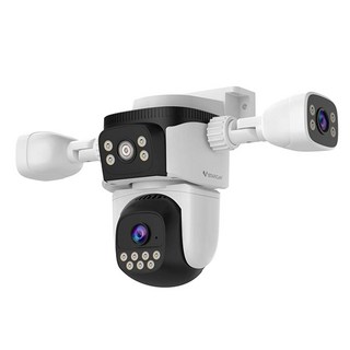 VSTARCAM 트리플 렌즈3개 사람 추적 실외용 가정용 홈 CCTV 무선 IP카메라 방진 방수 야간컬러, V600T 화이트, 1개