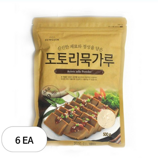 성진식품 도토리묵가루, 500g, 6개