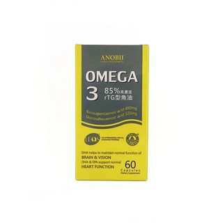 ANOBII 隆舜 高濃度魚油 85% rTG型 深海魚油, 2個, 60顆
