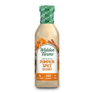 우유 커피크림 커피메이트 프리마 월든 팜스 정판 호박 스파이스 크리머 12온스 병 크리미하고 풍미 있 비건 팔레오 케토 친화적 비유분 대용품 순 탄수화물 0g 커피 차 스무디