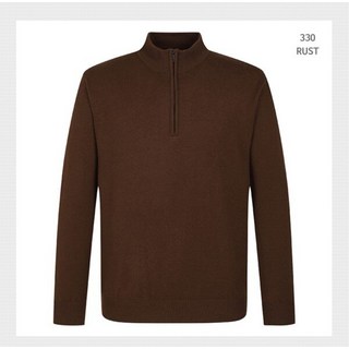 [국내매장 정품] 트루젠 러스트 심플 반집업 니트 티셔츠 620276