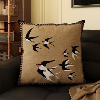 復古輕奢綠色抱枕美式復古抱枕中古風美拉德沙發靠背墊牀頭軟靠枕, 1件, 668