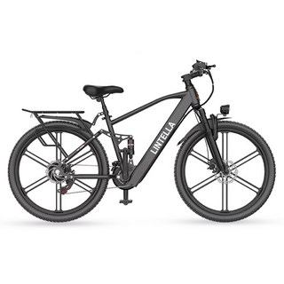 린텔라 전기자전거 파스 배달 고출력 26인치 21단 400W PAS 로드 전동 자전거, RS5 블랙 일체휠, 스틸