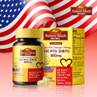 네이처메이드 슈퍼 RTG 오메가3 900mg 24g, 40정, 1개