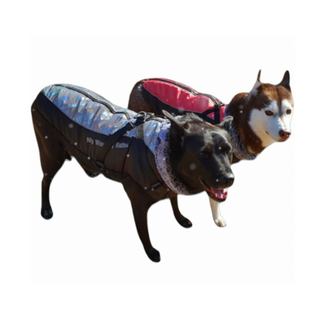 대형견패딩 강아지 중형견 애견 패딩조끼 패딩하네스 겨울옷, 화이트, 1개