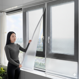 3초쿨 창문전용 프리미엄 단열 벨크로뽁뽁이 간편설치, 1개