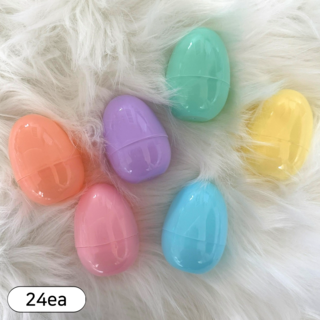 부활절 에그캡슐 달걀 케이스 세트 교회 행사 사탕 초콜릿 간식 담기 선물 답례품, 24개, 파스텔st