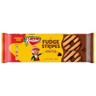 Keebler 키블러 퍼지 스트라이프 오리지널 쿠키 패밀리 사이즈 17.3온스. (1 팩), 490g, 1개
