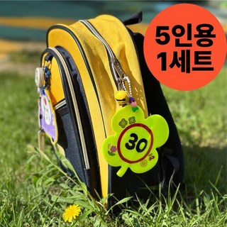 안전교육 반사 키링 만들기 키트 5인 스쿨존 학교앞 교통 안전 가방걸이 체험 활동 프로그램