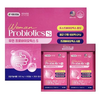 우먼 프로바이오틱스 에스 S 100억마리 약국용 식물성캡슐 여성유산균, 1개, 120정