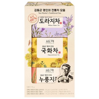 쌍계 김동곤명인의 전통차(도라지차 국화차 누룽지차), 1개, 1개입, 135g