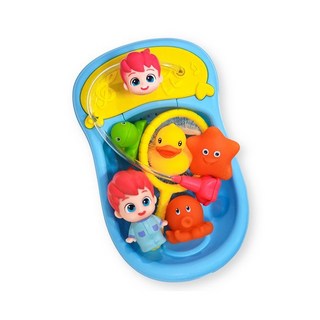 pinkfong 碰碰狐 Bebefinn 貝貝彬 洗澡玩具 4合1淋浴釣魚玩具組 - 韓國代購 快速出貨, 1個