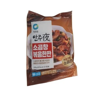 청정원 안주夜 소곱창 볶음한판, 1개, 530g