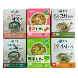동결건조 신송 즉석 된장국 간편국 블럭국 골라담기 캠핑 낚시 도시락 국물 즉석국, 아욱된장국 (10g x 5봉), 10g