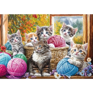 귀여운 고양이 직소 퍼즐 1000피스 동물 그림 게임 한필완구