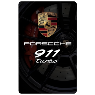 평생의 드림카 이제 카드에 담아 보자 슈퍼카 커스텀 카드스티커, 교통카드형, 1매, 9.Porsche 911 Turbo