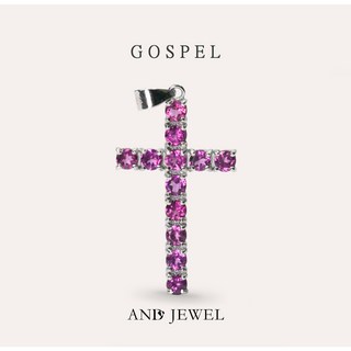 AND 玫瑰石榴石紫色圓形3mm墜子 和諧系列天然寶石銀飾