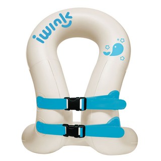 아이윙크 넥튜브 부력 조끼, 화이트/고래
