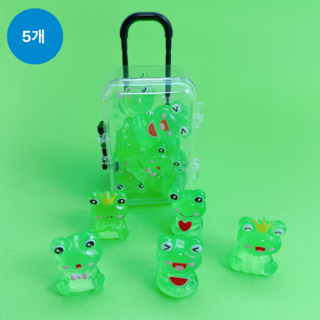 [5개] 비즈정원 야광개구리파츠 캐리어포함 데코덴, 5개, 랜덤