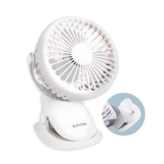 KINYO 多功能夾/立式風扇 附鋰電池 可拆卸 360度調節 適用桌面/嬰兒車, 多功能夾/立式小風扇