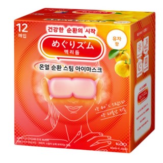 멕리듬 스팀 아이마스크 유자향, 12개입, 3개