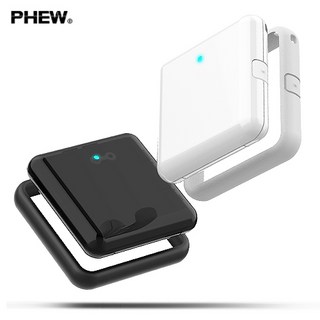 PHEW TRACKER (1 싱글팩) - 블루투스 분실알람 구글맵확인 IOS 안드로이드 60M 빠른호출 내폰찾기 CES. Good design award AUS. 2021, 화이트, 1개