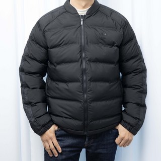 아디다스 오리지널 3선 SST 패딩 따뜻한 다운 재킷 느와르