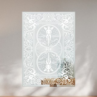 포토존 거울 포커 미러 로얄 트럼프카드 인테리어 술집 카페, 500X700, 8. 백색 후면